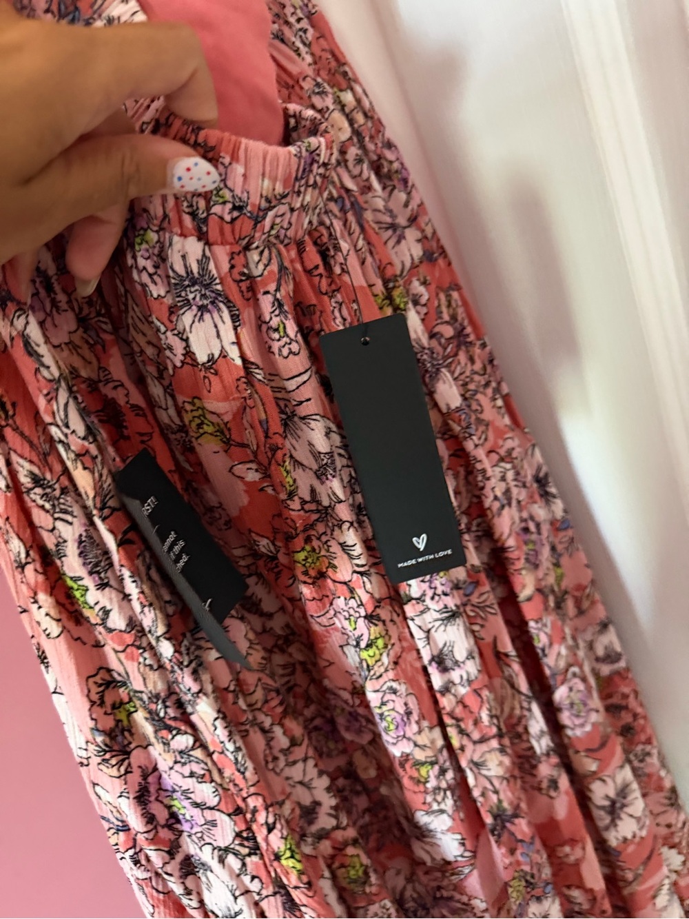 Lulus pink floral dress - Picture 3 of 6